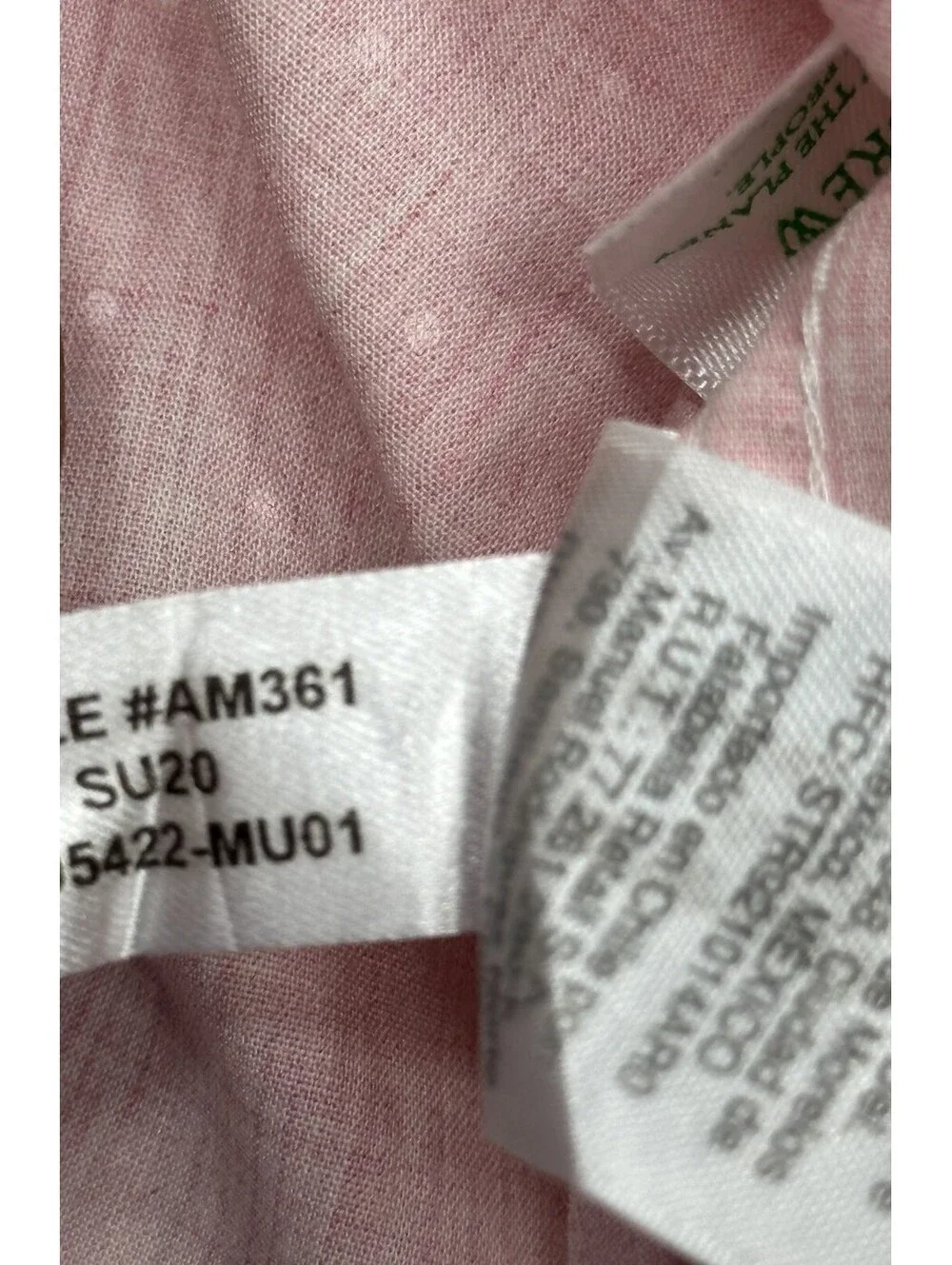 J Crew Classic Stretch Polka Dot Oxford Button Up Pink Men M